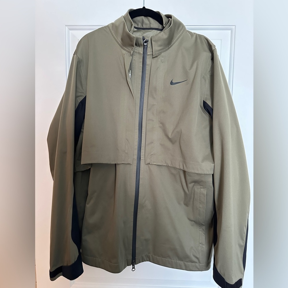 Nike Men's Olive Green Rain Jacket